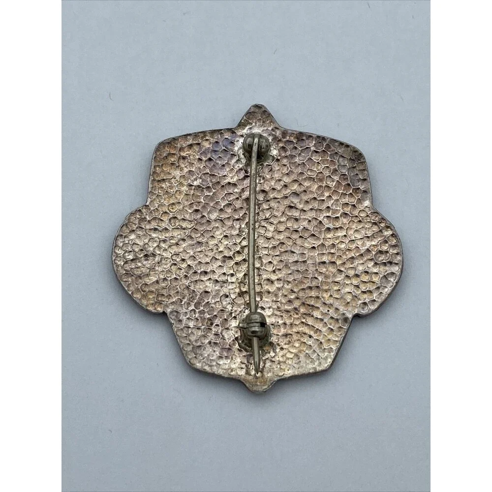 Silver French Quarter Festival FQF Pin Brooch New Orleans